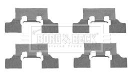 BORG & BECK Lisakomplekt, ketaspiduriklotsid BBK1325